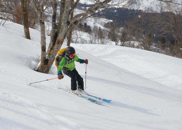 クラストからべた雪へ