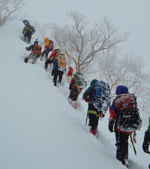 2012年12月急登ラッセル