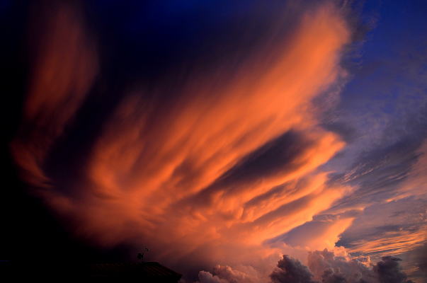 焼けた空