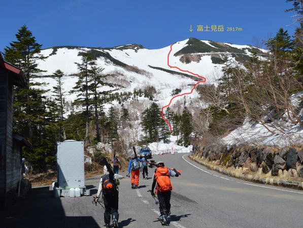 富士見岳BCスキー