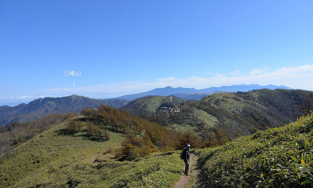 鉢伏山～三峰山の稜線