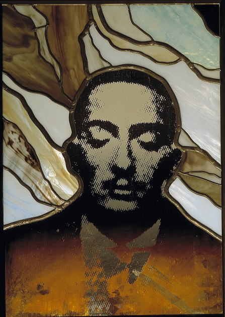 ステンドグラス小口研治のスタイル　サルバドール・ダリの肖像