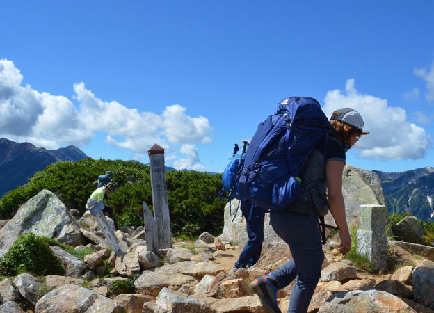 越中沢岳山頂