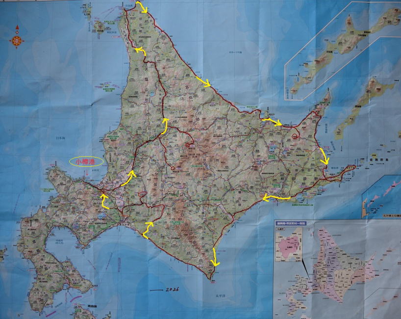 北海道周回ルート