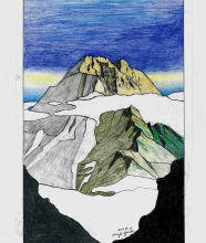 山のパネル制作