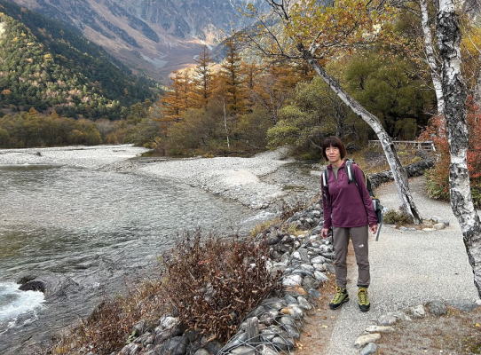 上高地散策、河童橋