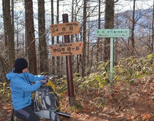 四合目大泉コース分岐