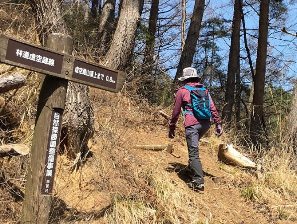 登山道取り付き点