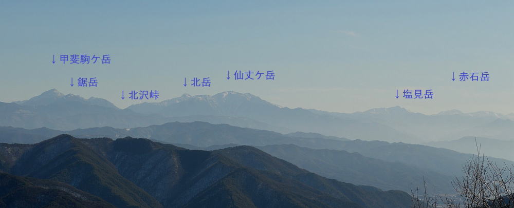 南アルプス全景