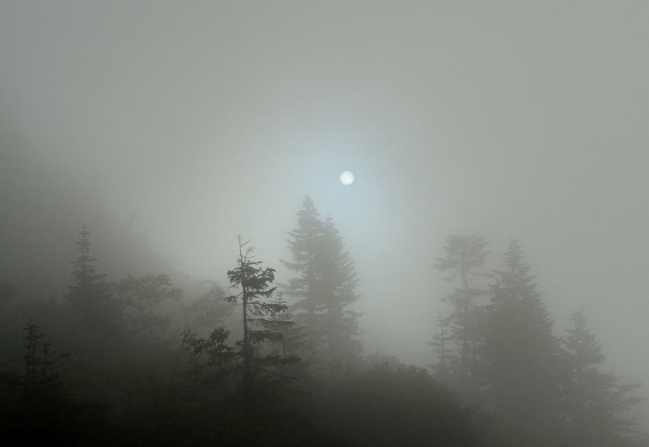 西穂山荘夕方の太陽