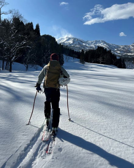 ノートラックの雪面