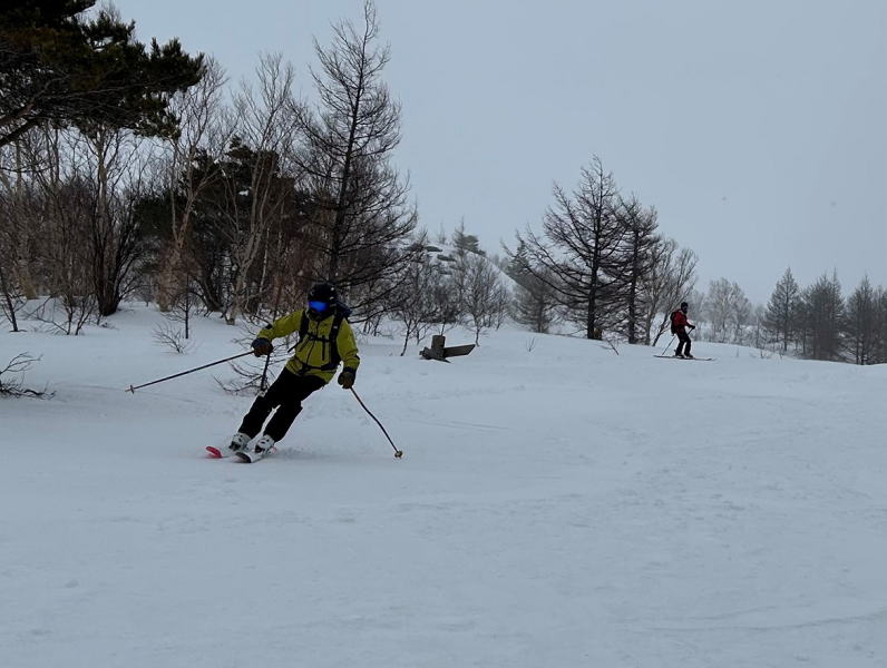 クラストの雪面