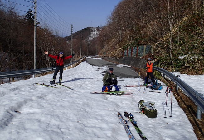 平湯取り付き