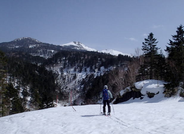 スカイラインの下山