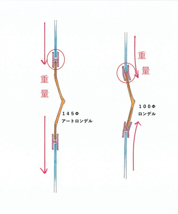 重量方向推測図