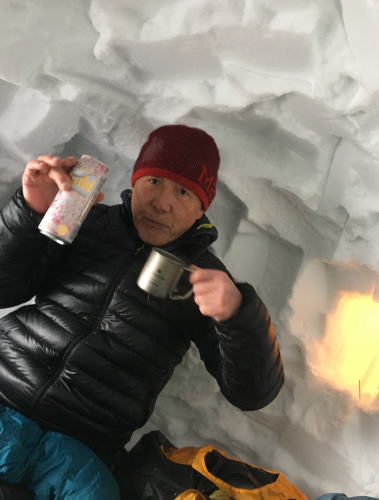 ビールで