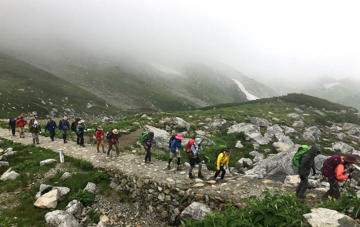 立山一ノ越へ