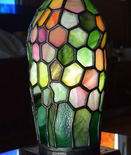 ガラスの花束テーブルランプC
