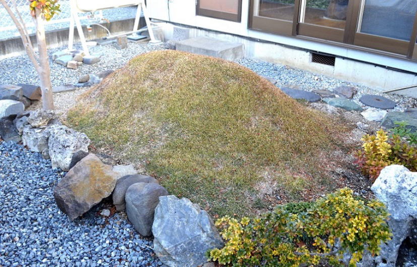12月の築山