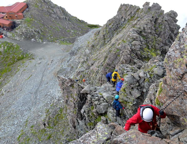 穂先の下山
